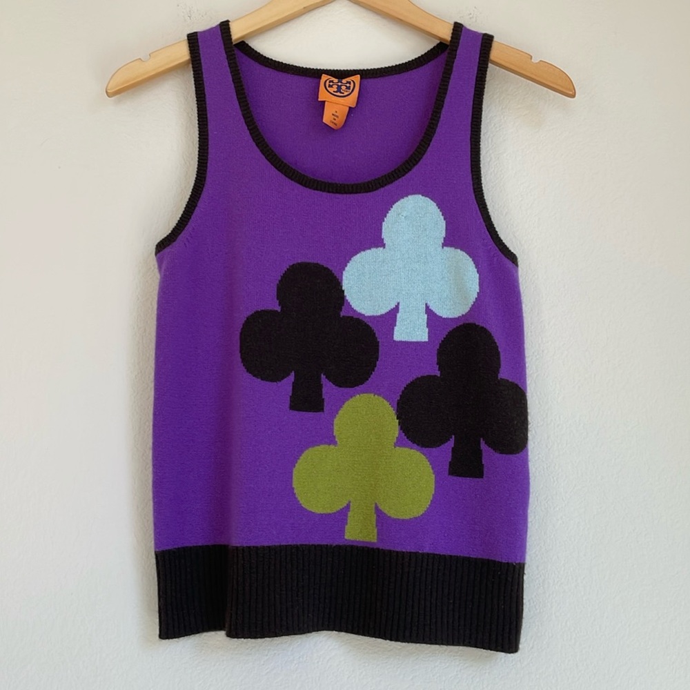 Tory Burch Cashmere Gilmore Girls Sweater Vest Tank Top Size Small